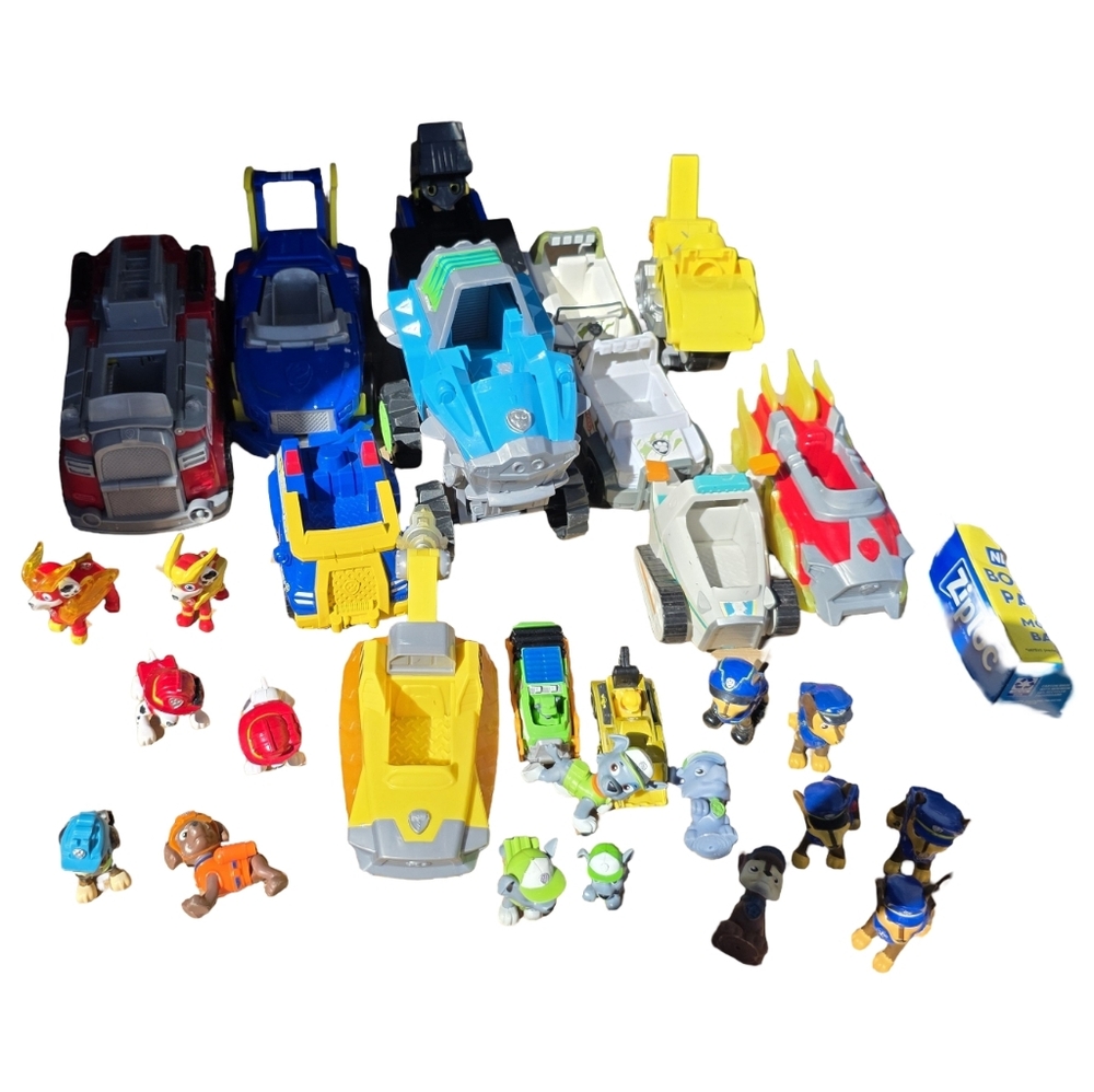 Paw Patrol Rescue‎ Vehicle Set with Figures Chase Cars Bundle Lot